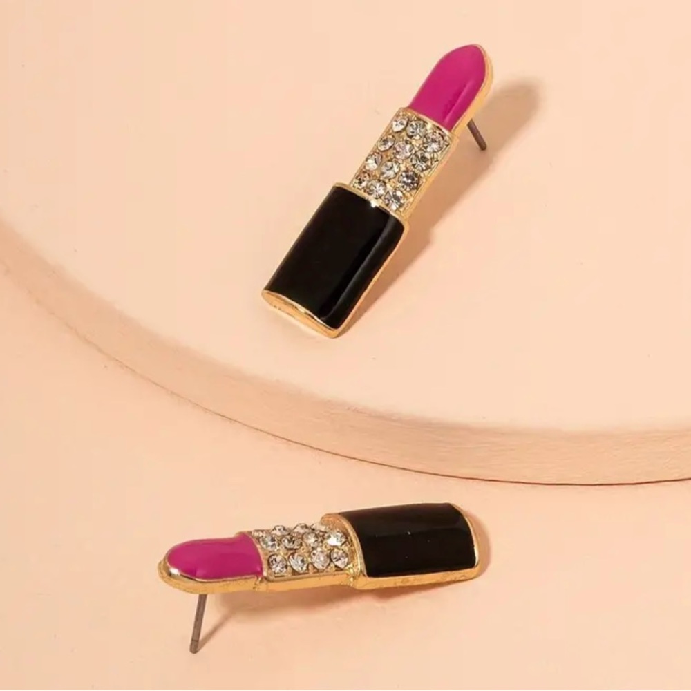 Lipstick Earrings NWT Fashion Jewelry